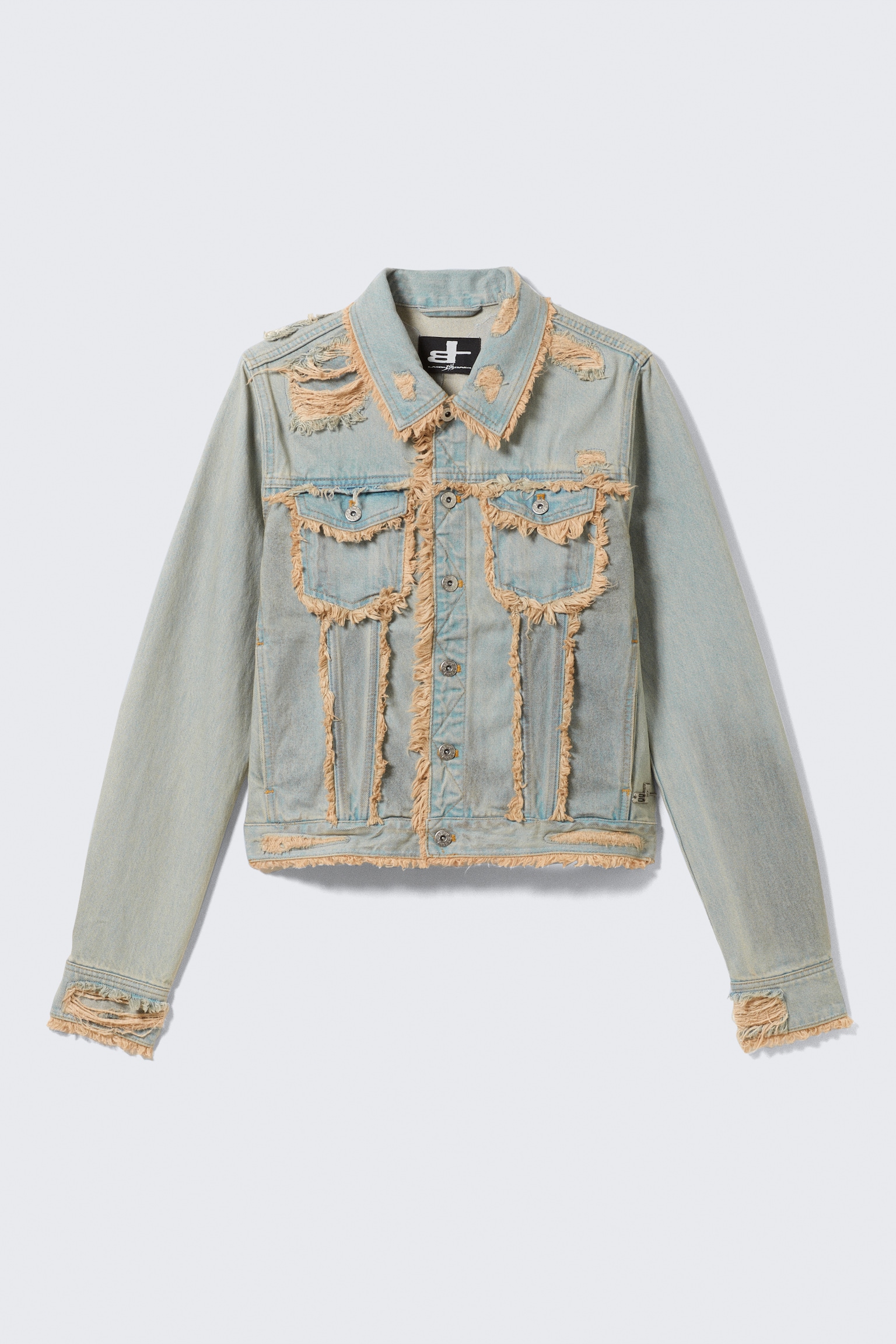 Veste unisexe détails roses Looser CM x LB - Bleu clair - Détails roses