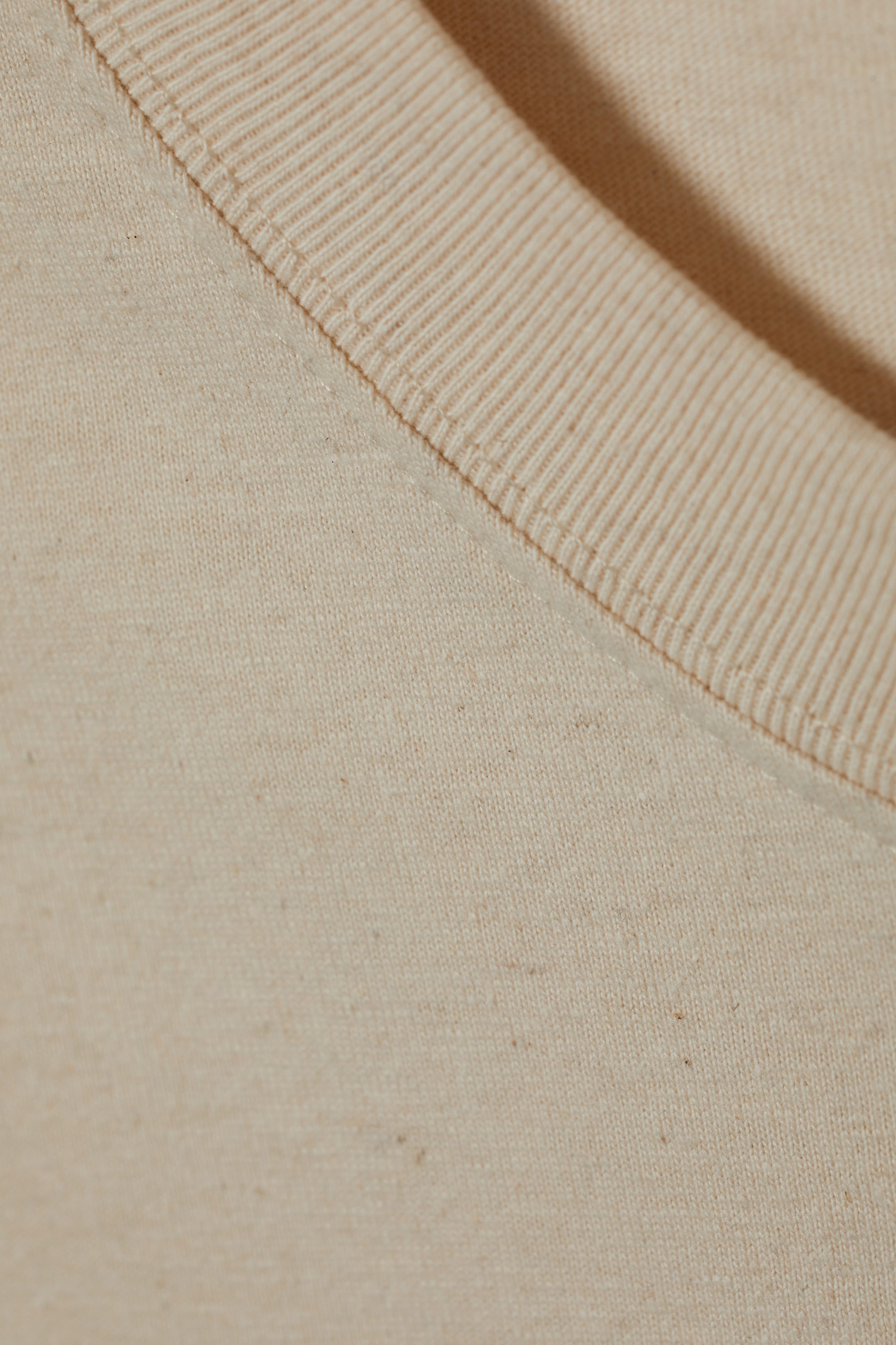 Oat Melange - Oversized Linen Mix T-Shirt - 1