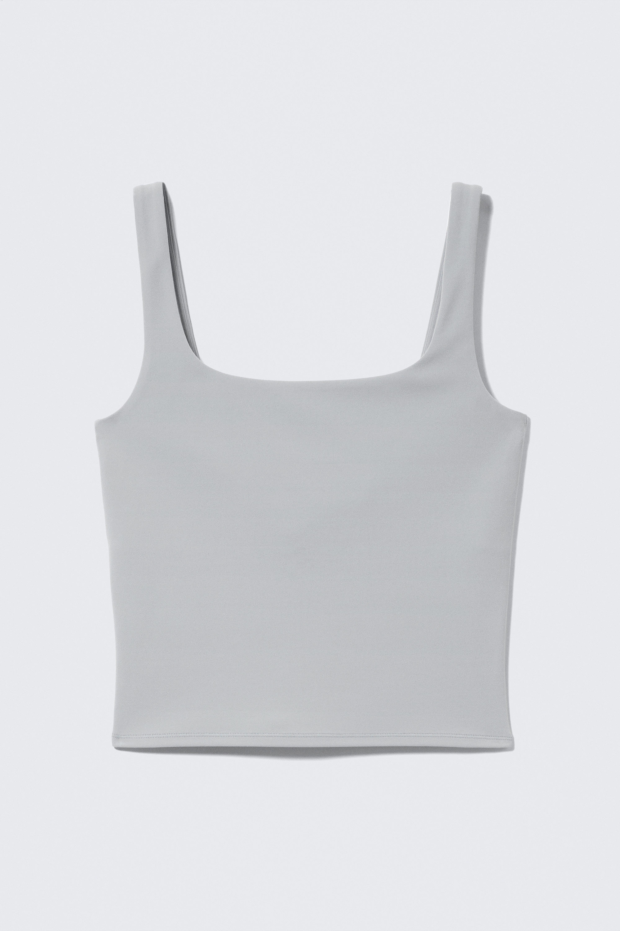 Light Dusty Grey - Cropped Sports Top - 4