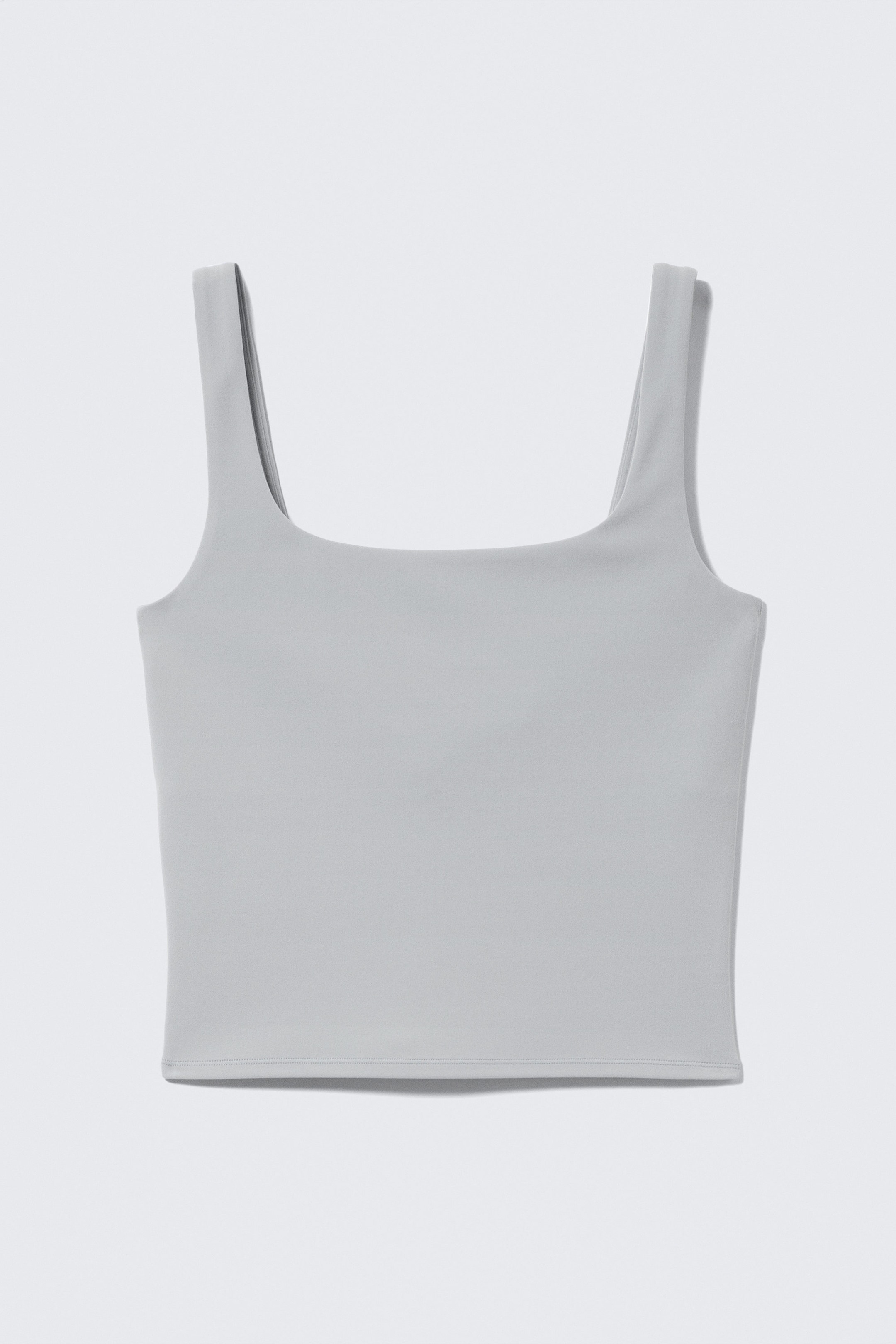 Light Dusty Grey - Cropped Sports Top - 4