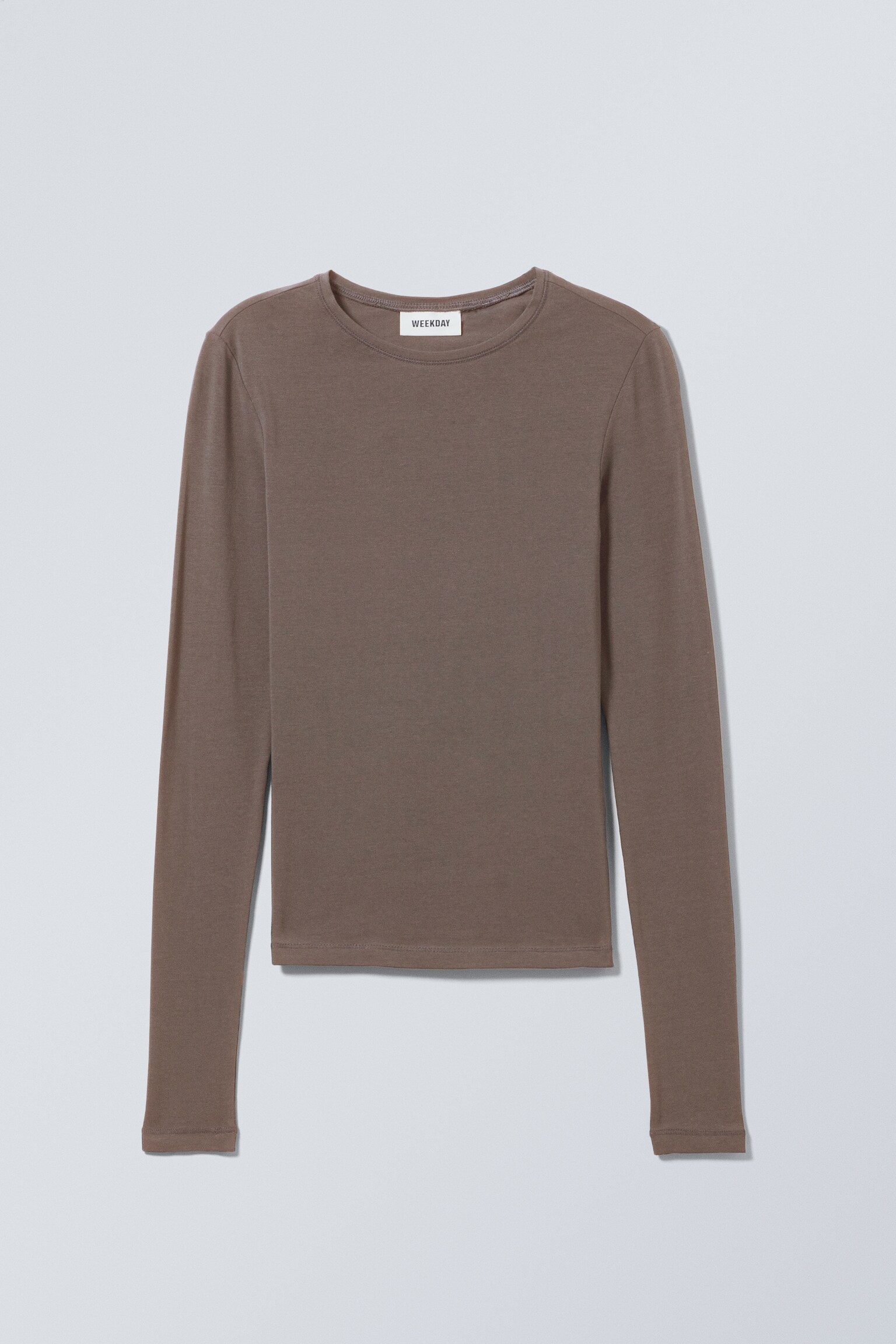 Slim Fitted Long Sleeve - Dark Mole/Black/Dark Brown/White/Dark Dusty Blue/Verde Kaki Închis/Orange Aprins