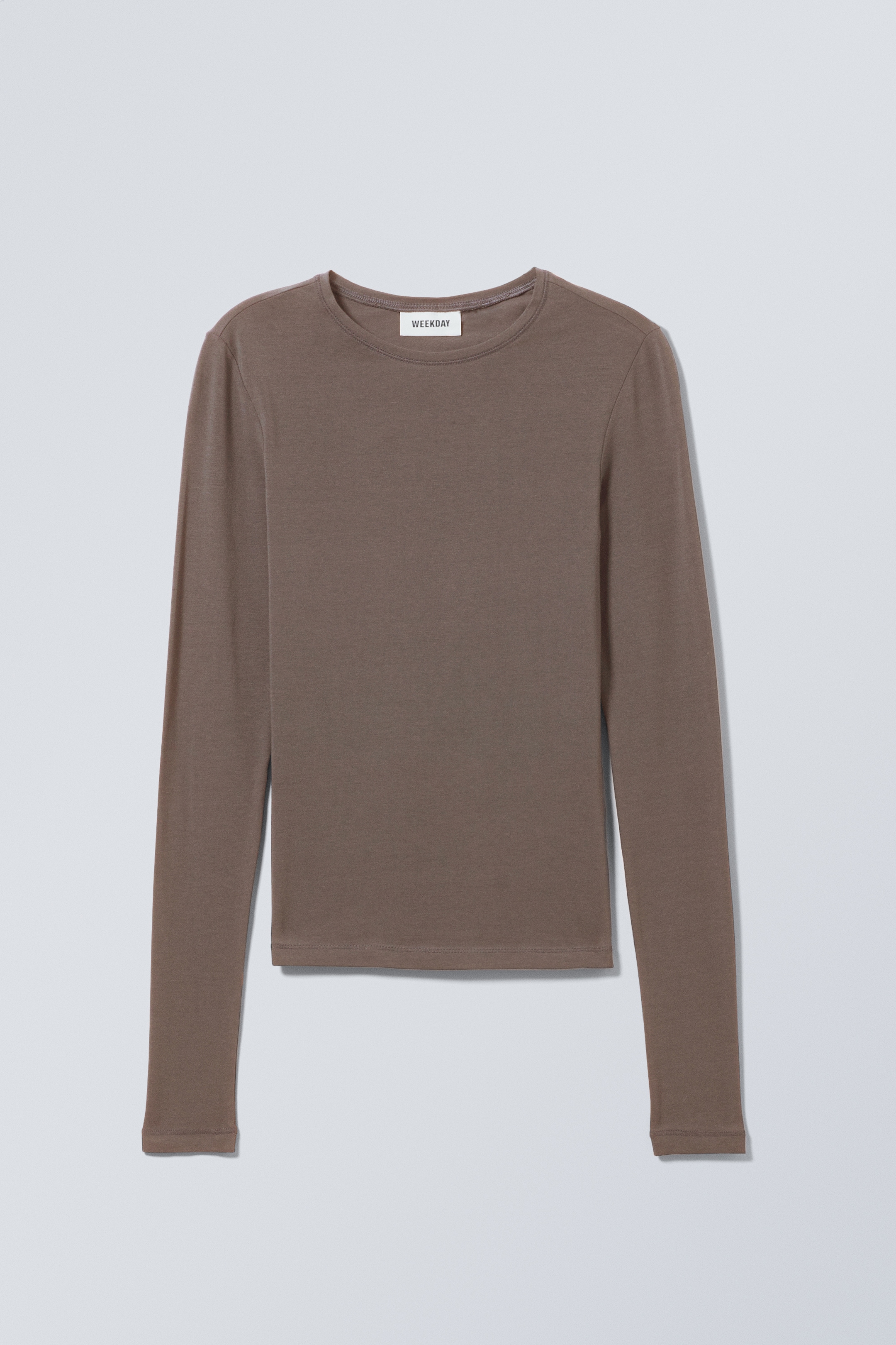 Vezi imaginea mai mare: Slim Fitted Long Sleeve - Dark Mole - FEMEI | H&M RO 1