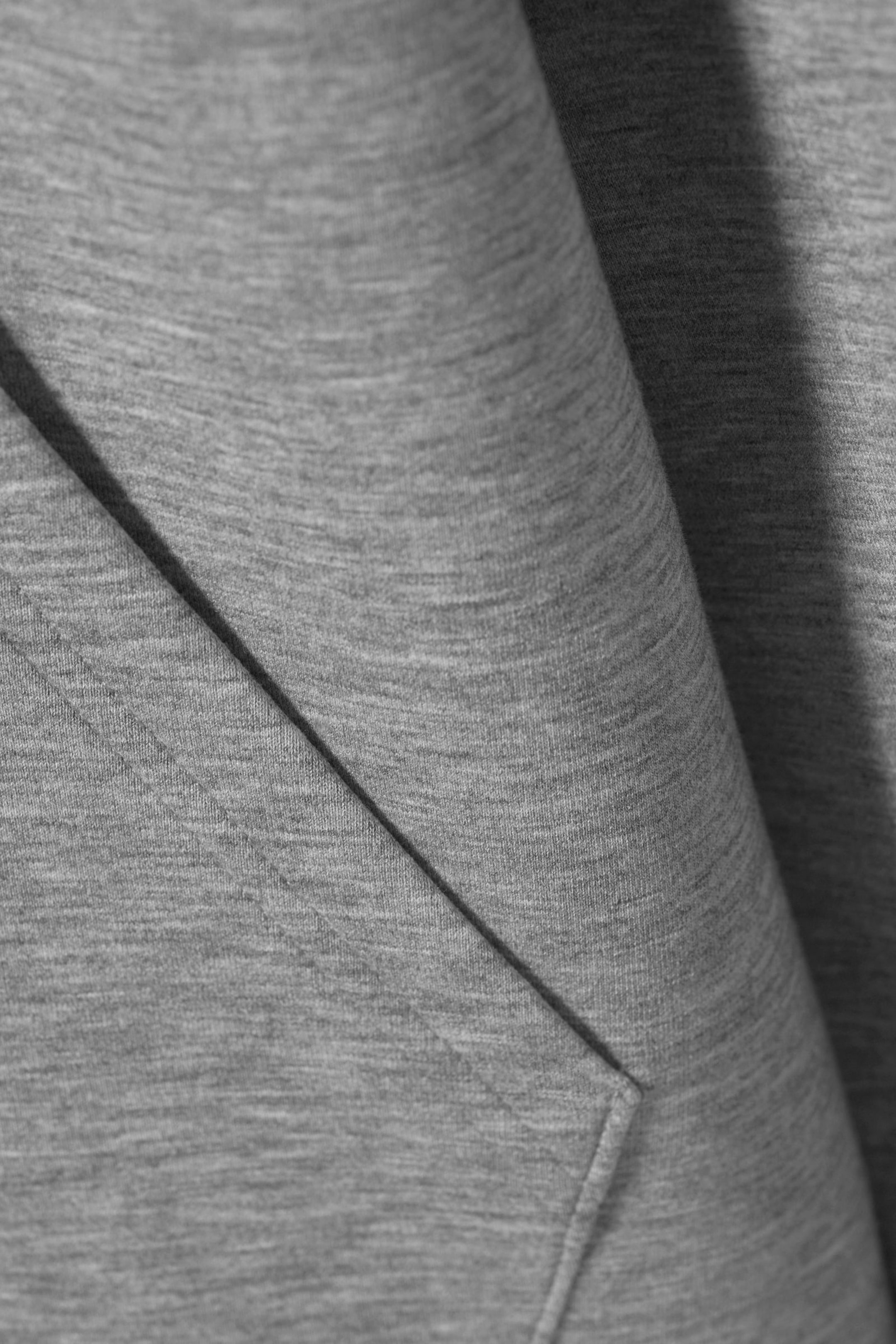 Grey Melange - Simon Scuba Zip Hoodie - 6