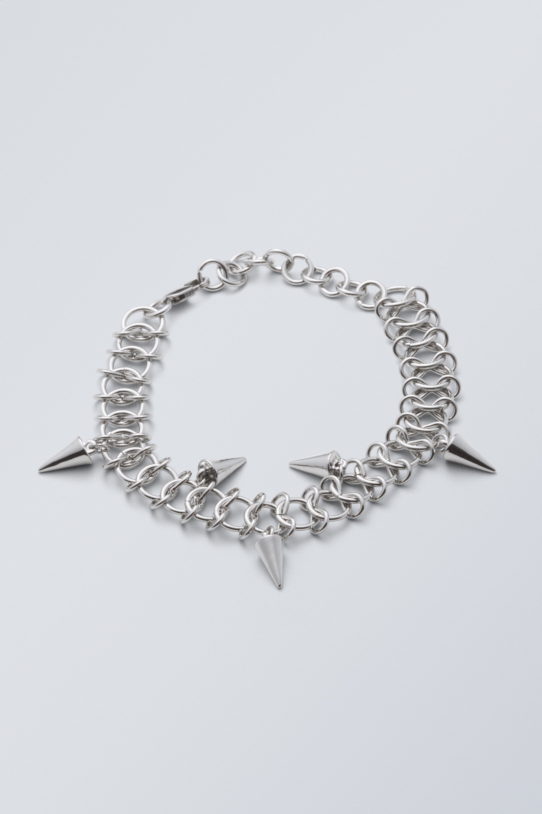 SIlver - Spike Bracelet - 0