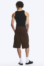 Mørkebrun - Chinoshorts i bomull - 3