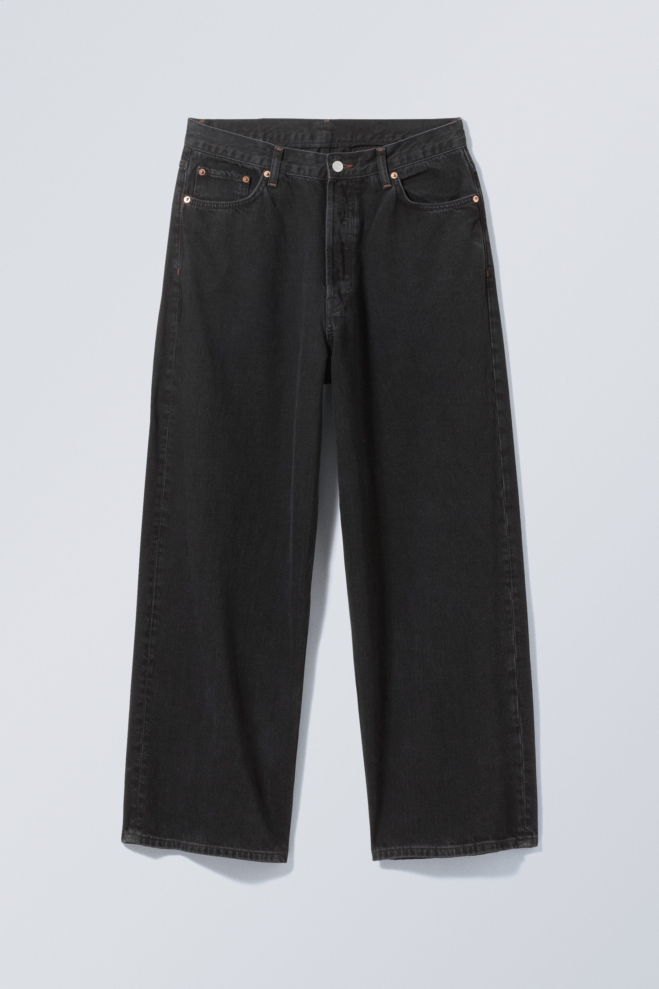 Black Lux - Astro Mid Rise Loose Baggy Unisex Jeans - 1