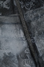 Black Baroque Print - Printed Mesh Leggings - 5