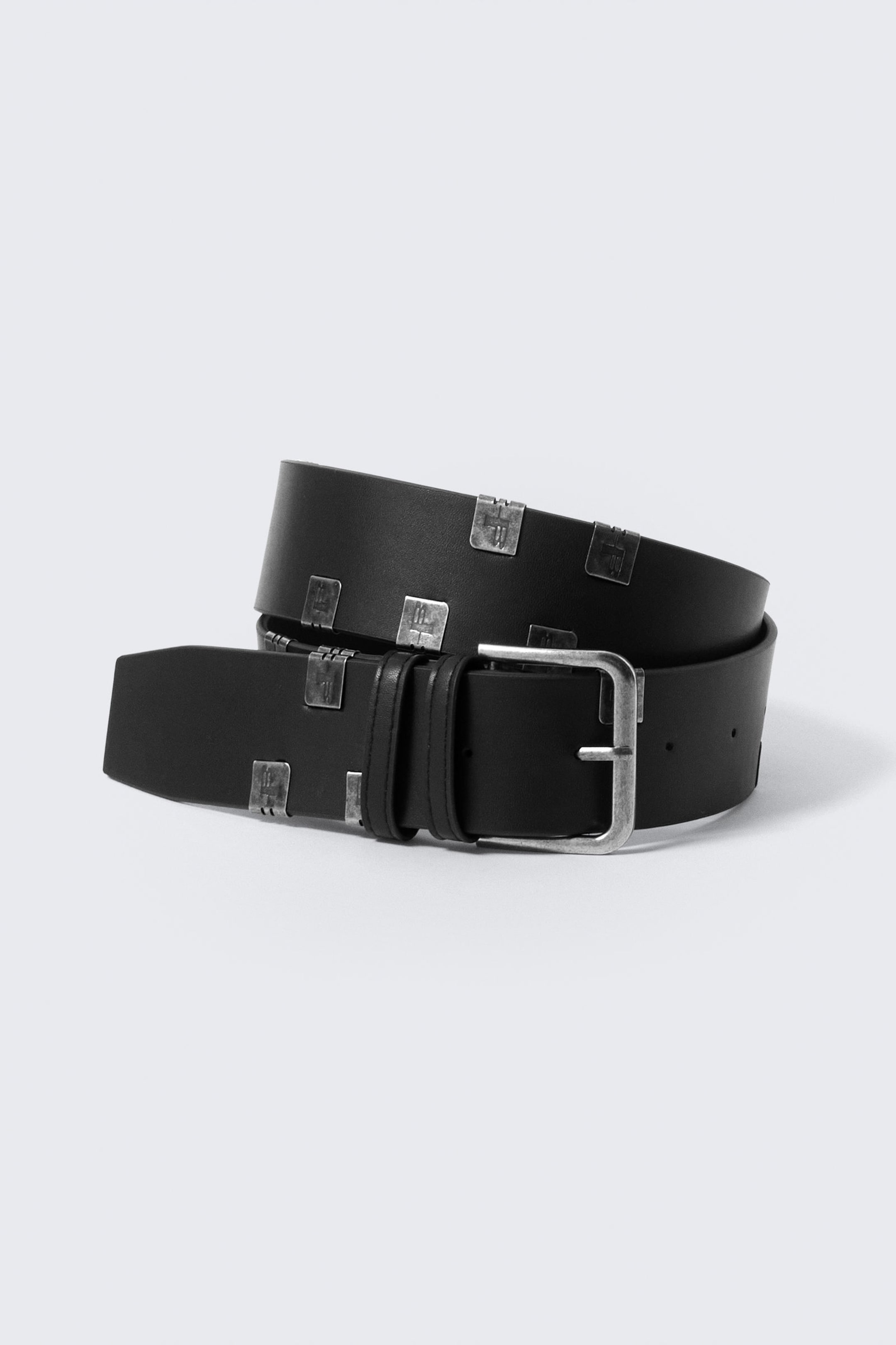 Zwart - CM x LB imitatieleren riem