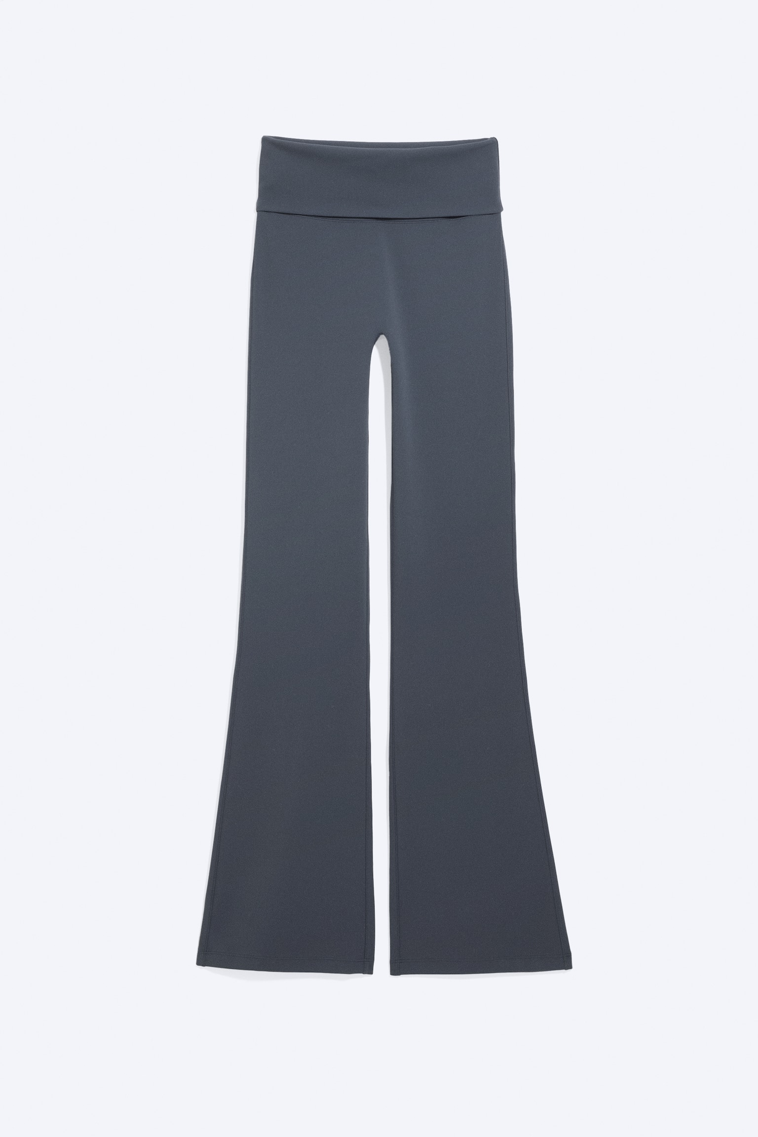 Collants de yoga évasés à taille plissée - Bleu foncé/Marron foncé/Noir/Gris foncé/Blanc - 1