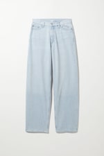 00s Blue - Rail Mid Rise Loose Wide Jeans - 0
