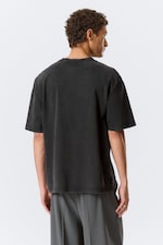 Black - Thunder Tour - Relaxed Graphic Printed T-shirt - 3