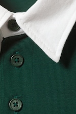 Dark Green - Long-Sleeved Rugby Shirt - 1