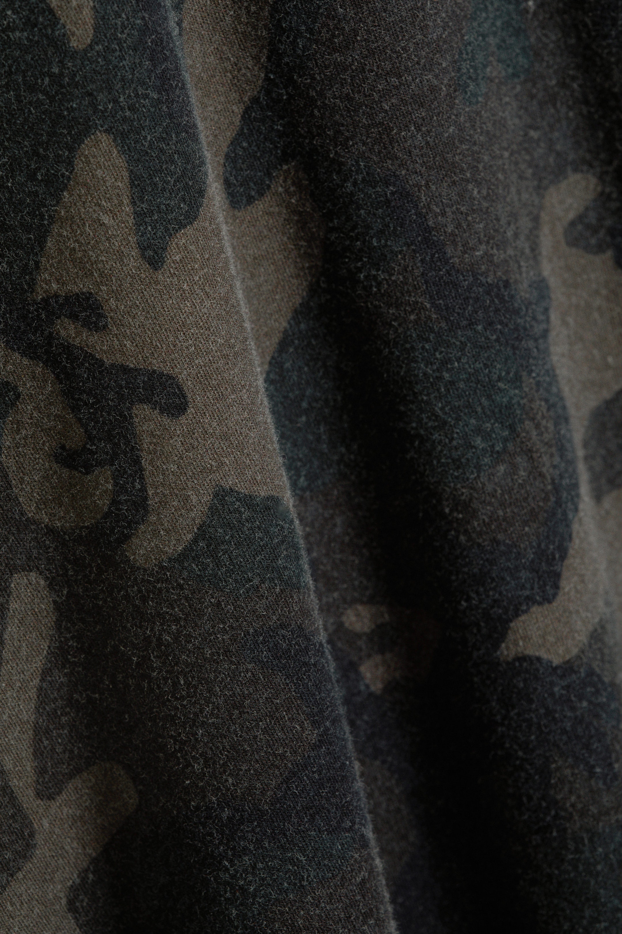 Khaki Green - Camouflage - Mid Rise Printed Maxi Skirt - 4