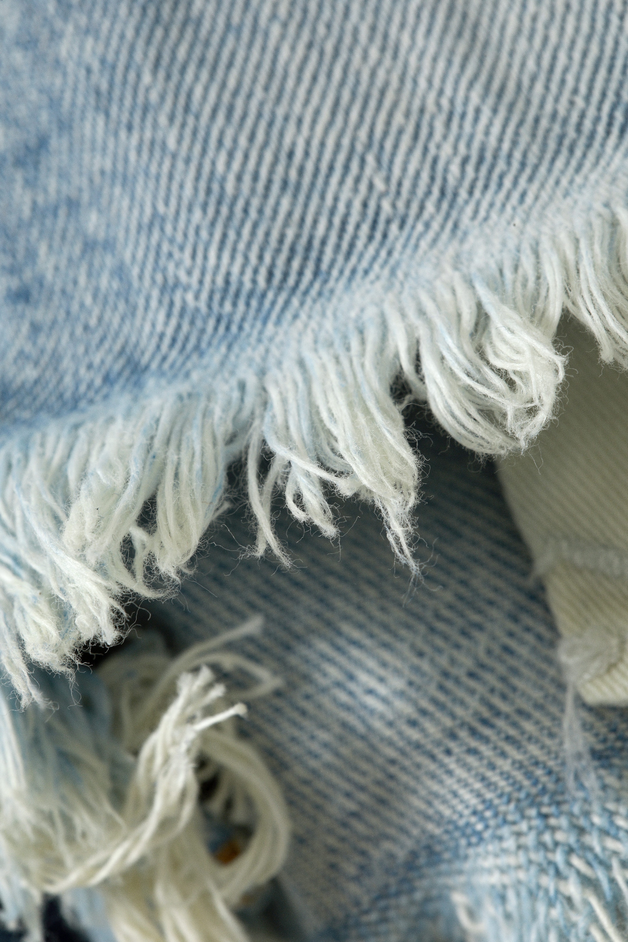 Lip Blue - Light Blue - Venus Frayed Low Rise Denim Hotpants - 2