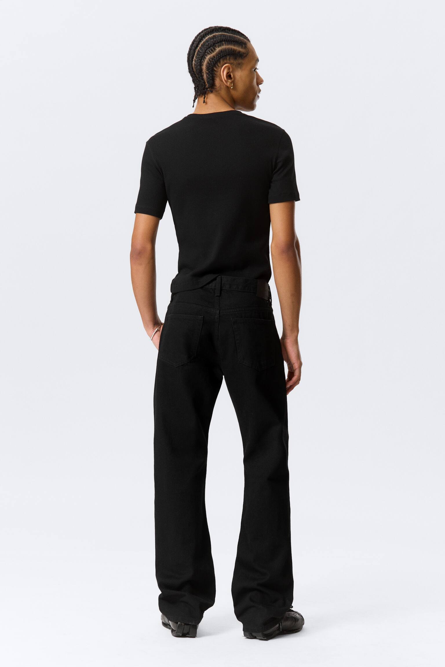 Meteor Low Rise Relaxed Straight Leg Jeans - Black Rinse - Schwarz/Kimberley Blue - Mittelblau - 6