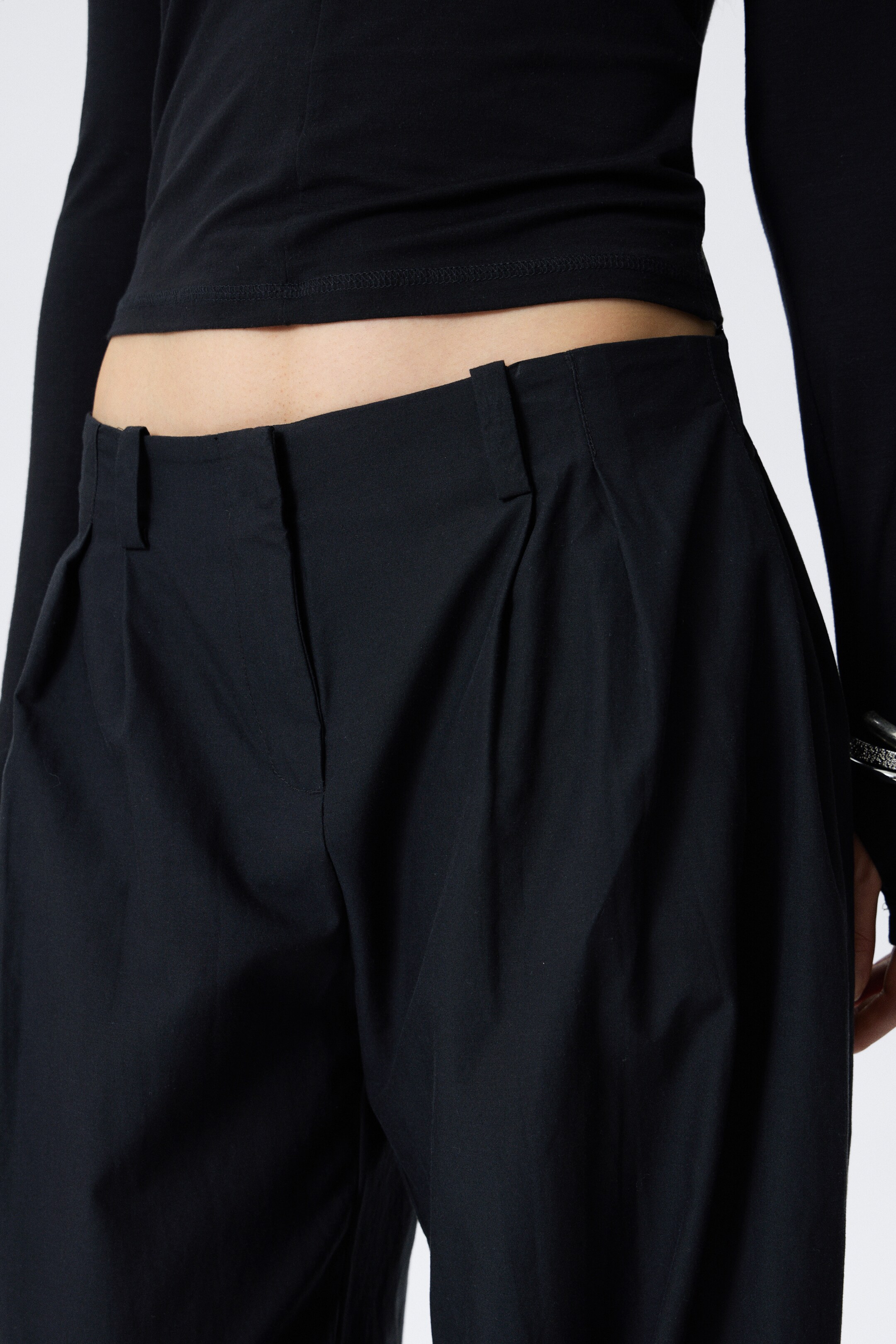 View larger image: Aya Pleated Trousers - Black - Ladies | H&M GB 2