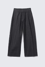 Raw Indigo - Dunkelblau - Astro Pleated Baggy Denim Trousers - 4