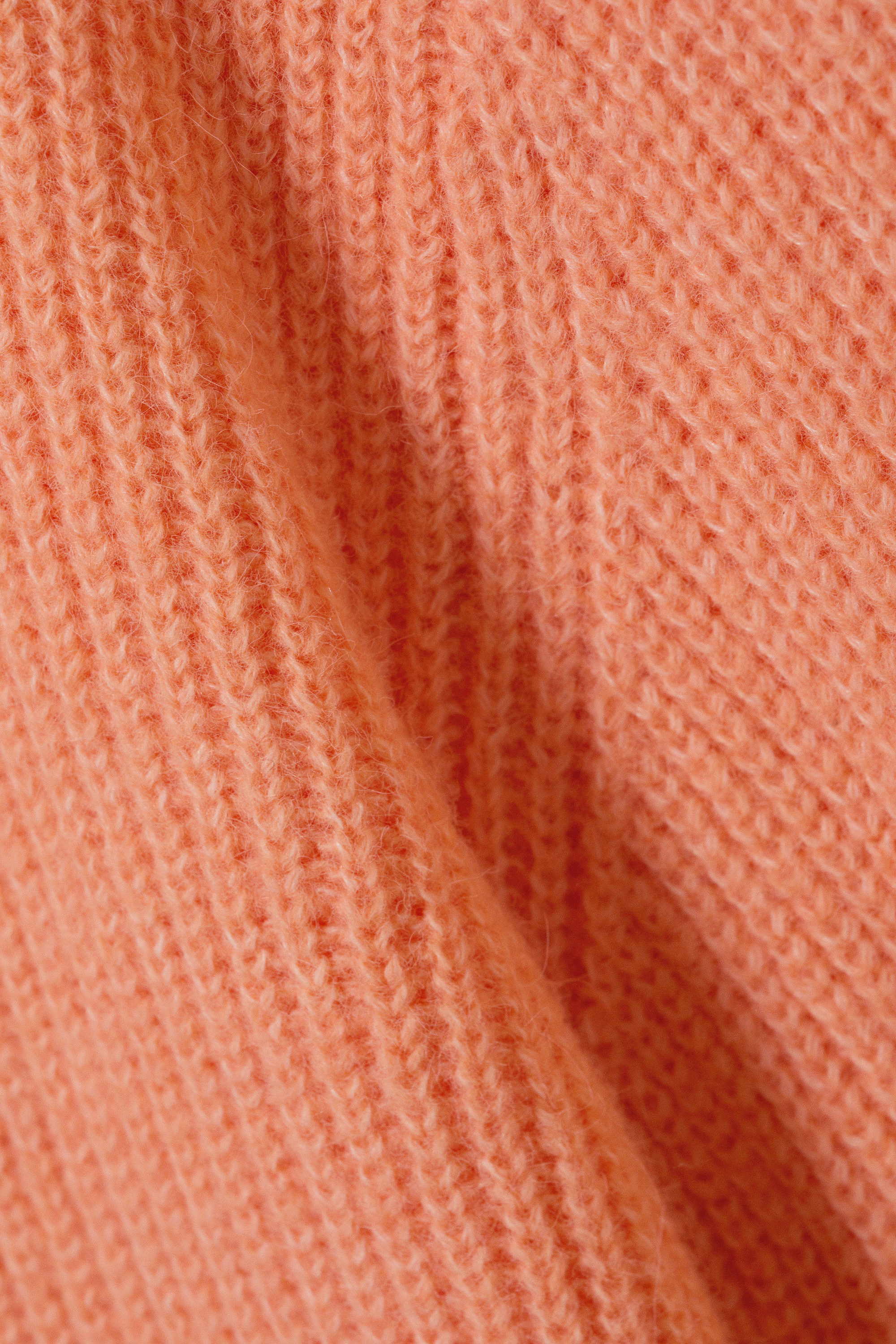 Lichtoranje - Zacht gebreid vest - 2