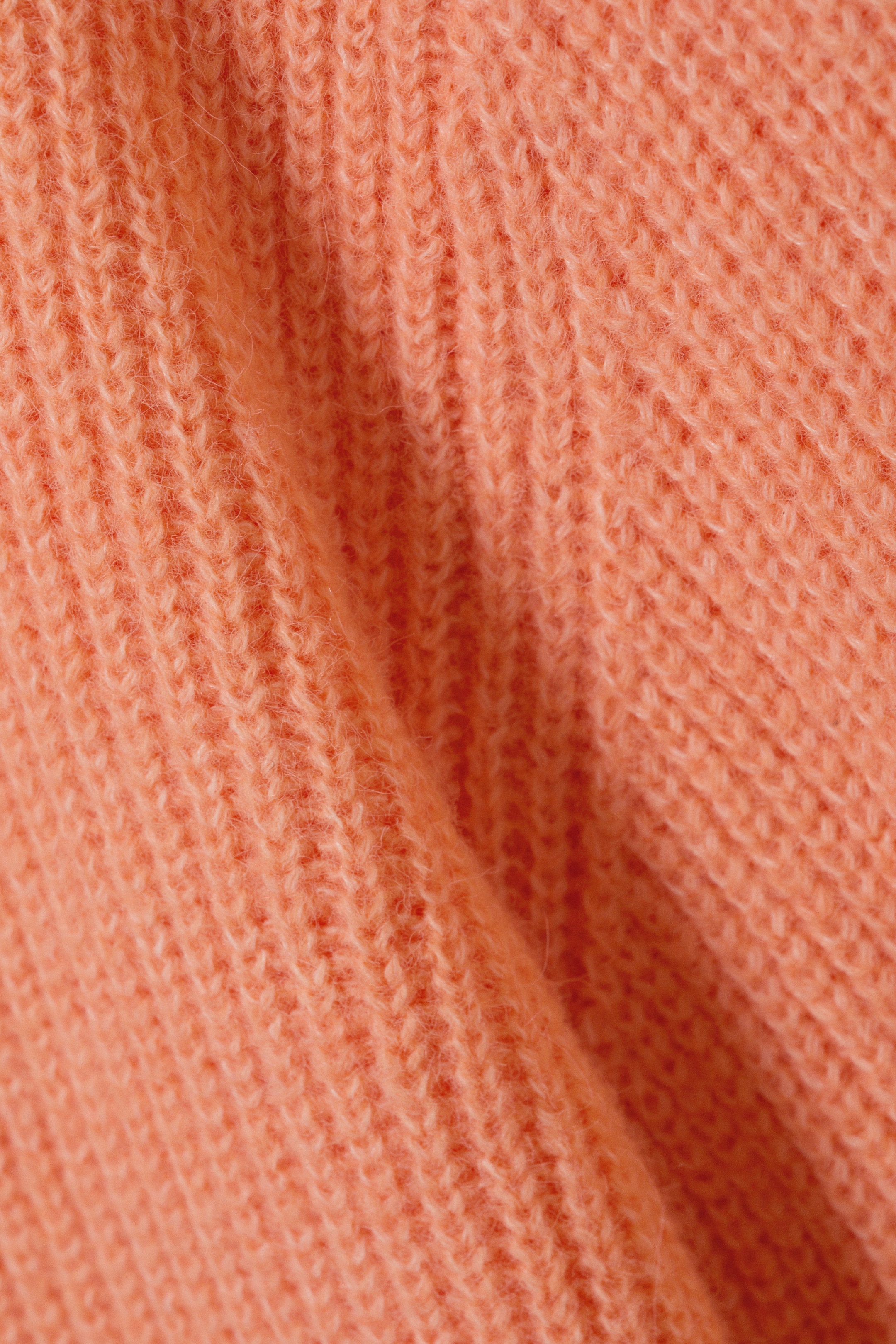 Light Orange - Soft Knitted Cardigan - 4