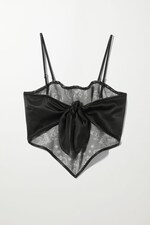 Black - Oberteil Armelle in Schaloptik - 1