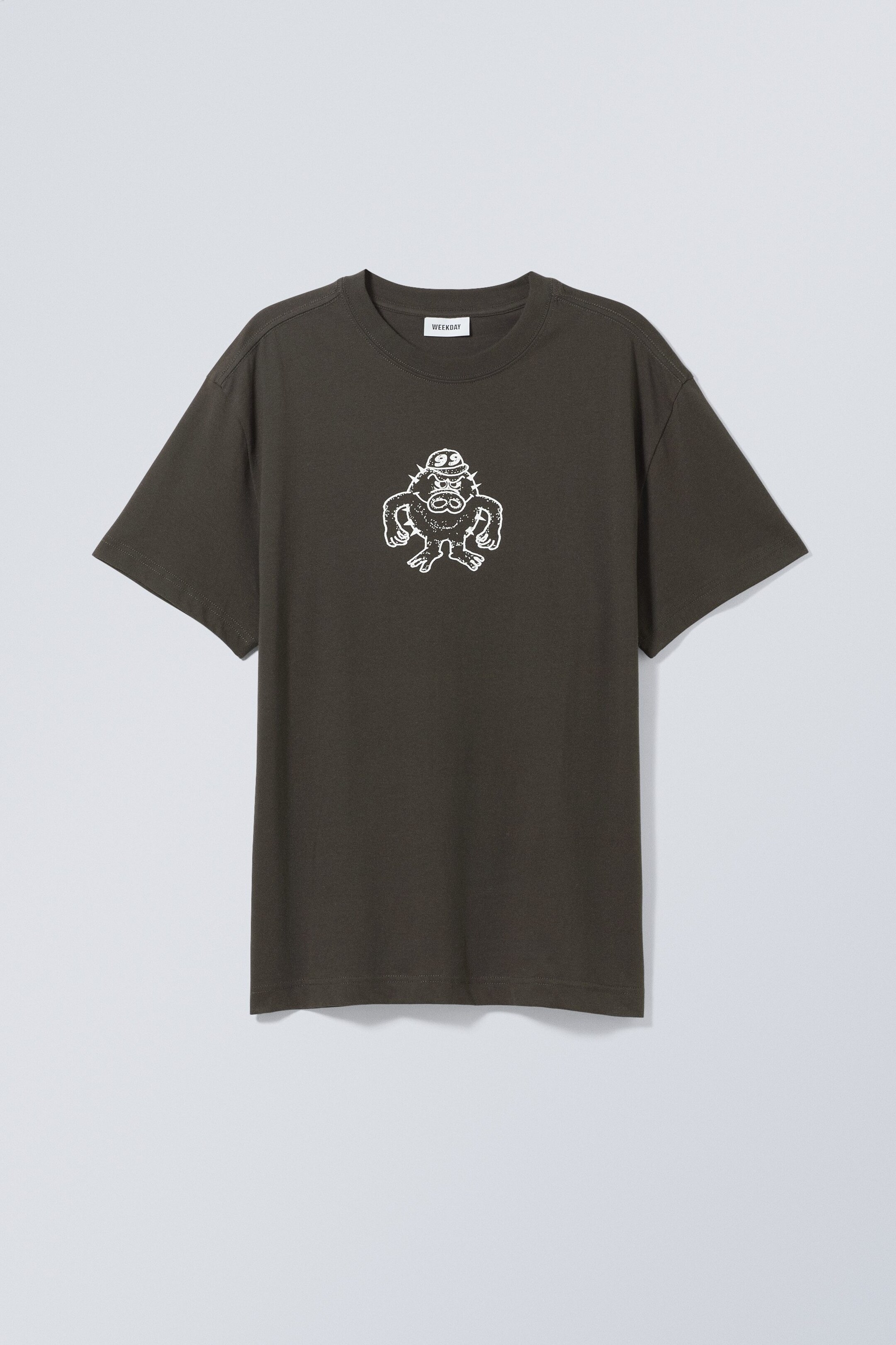 Stacheliger Bob - Oversized-T-Shirt mit Grafikprint - 0