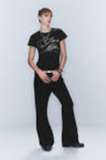 Washed Black - CM x LB Boo Bootleg Washed Black Unisex Jeans - 5