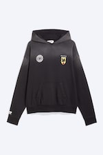 Dark Black - TOFFS Loose Fit Football Hoodie - 5
