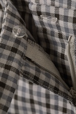 Checked White - Low Rise Slim Mini Suiting Skirt - 4