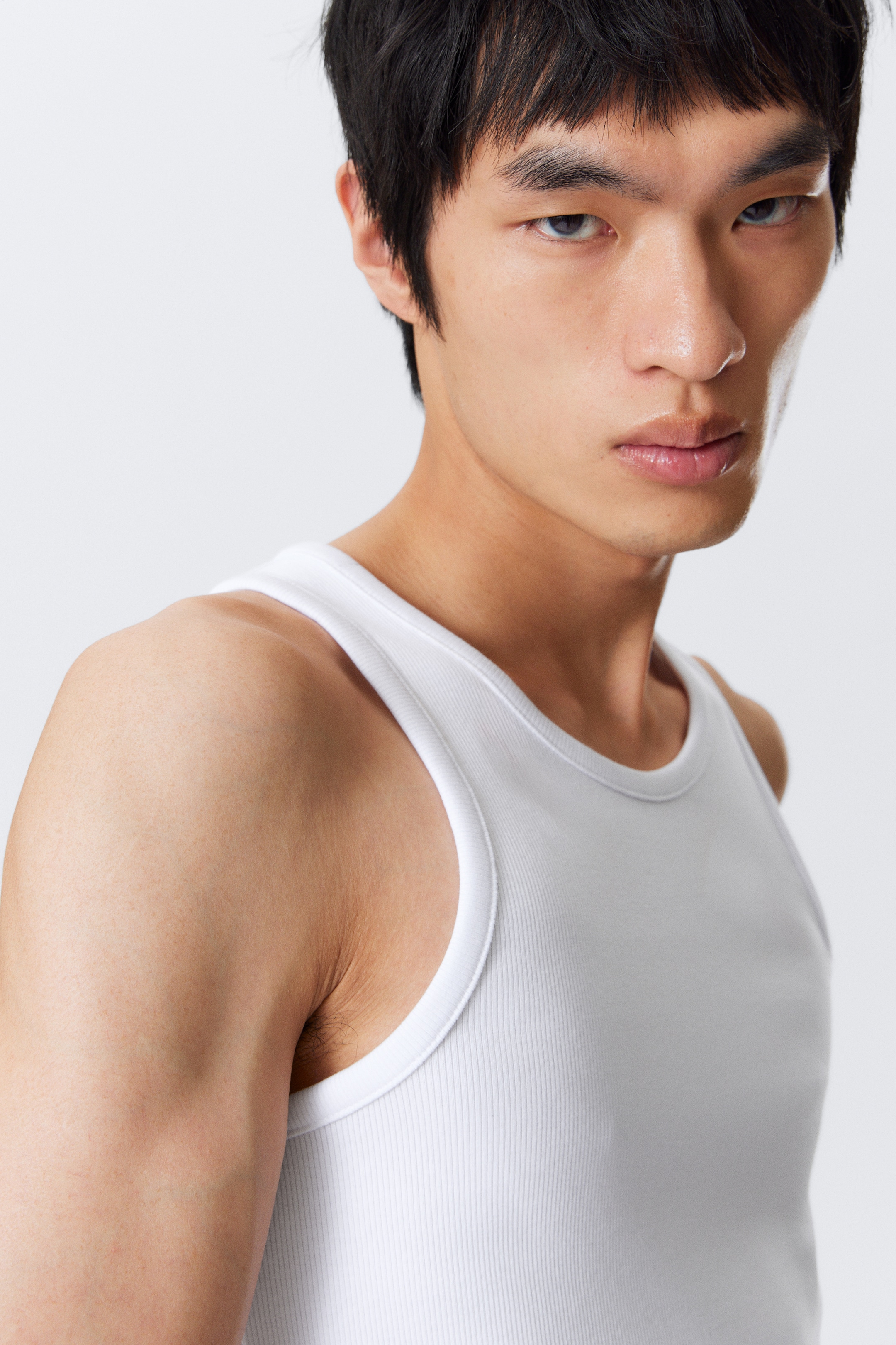 Visa större bild: Standard tanktop - Vit - HERR | H&M SE 2