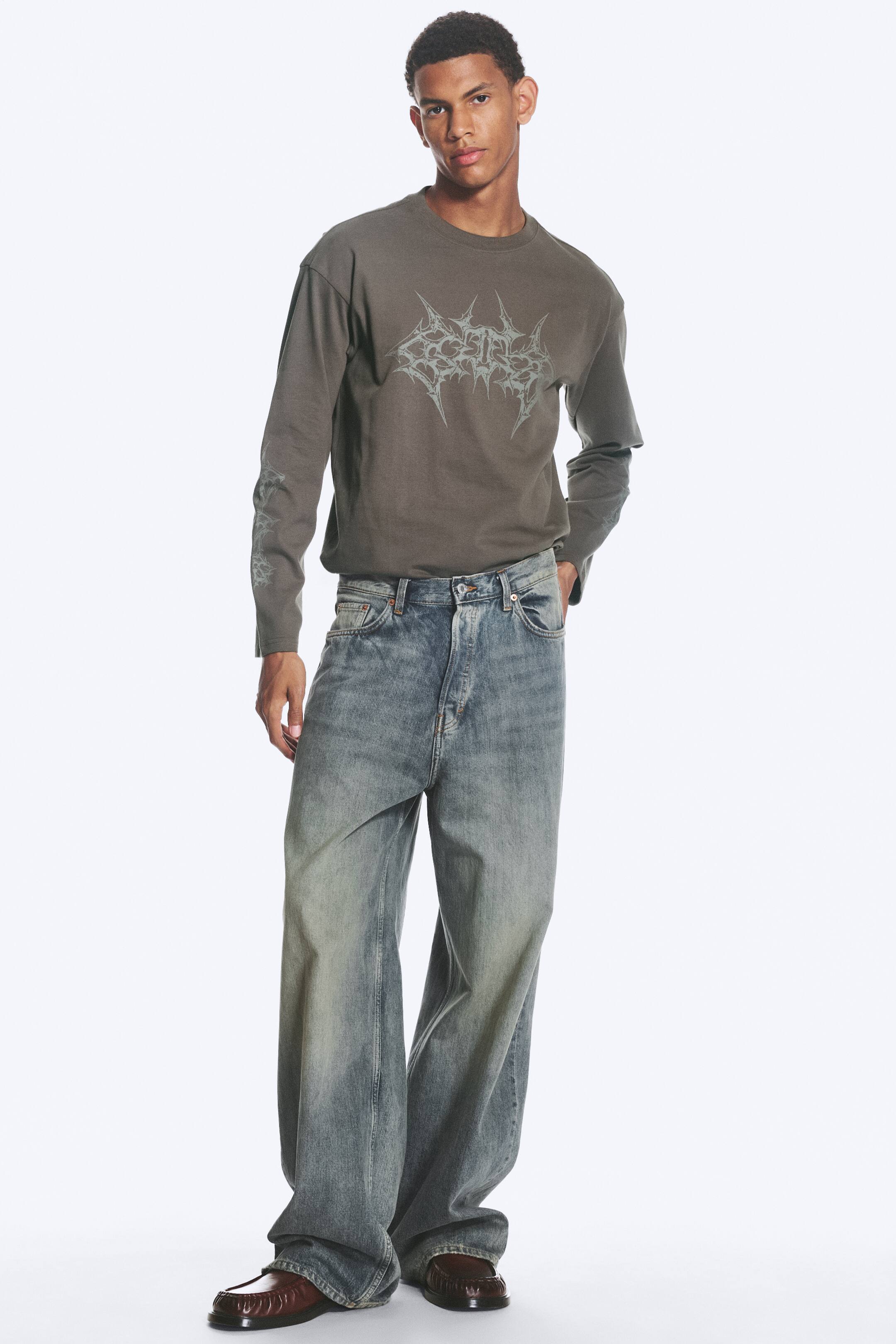 Agrandir l'image: Jean baggy ample taille mi-haute unisexe Astro - Arizona Blue - Bleu moyen - HOMME | H&M FR 1