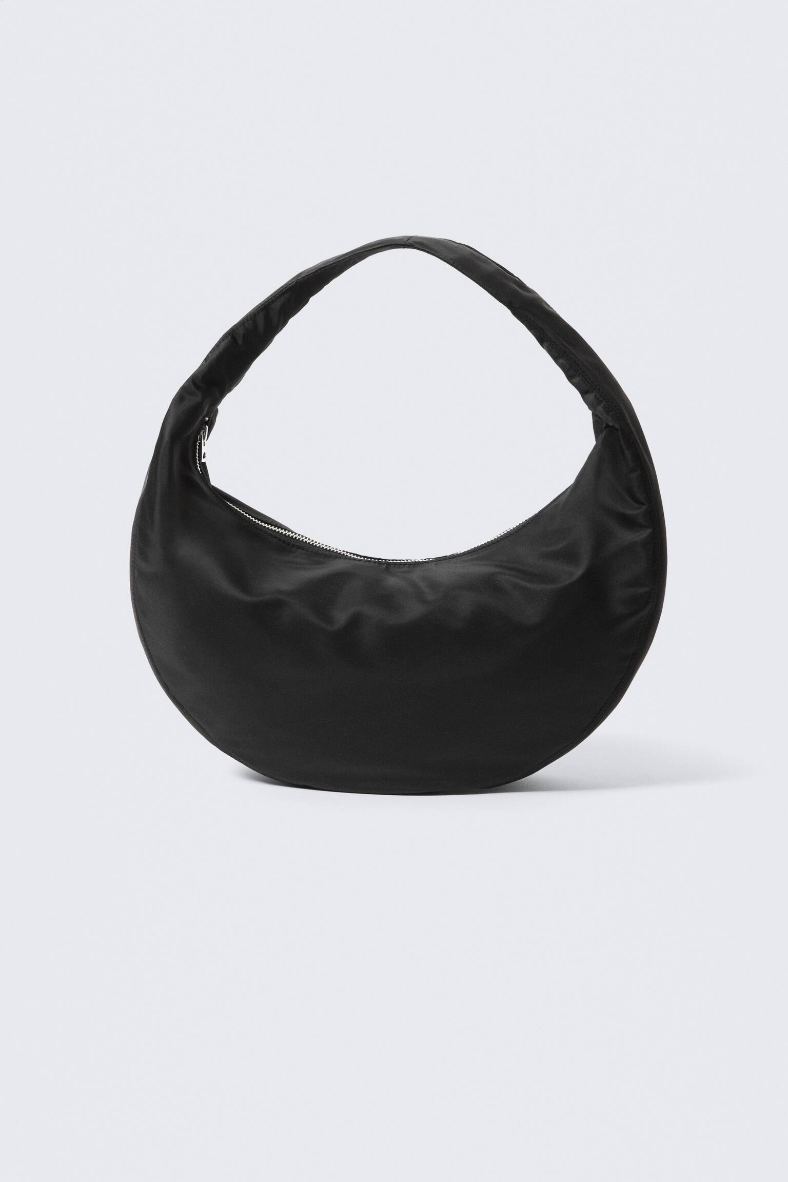 Mala Média com Alça Arredondada - Preto/Verde caqui escuro - 3