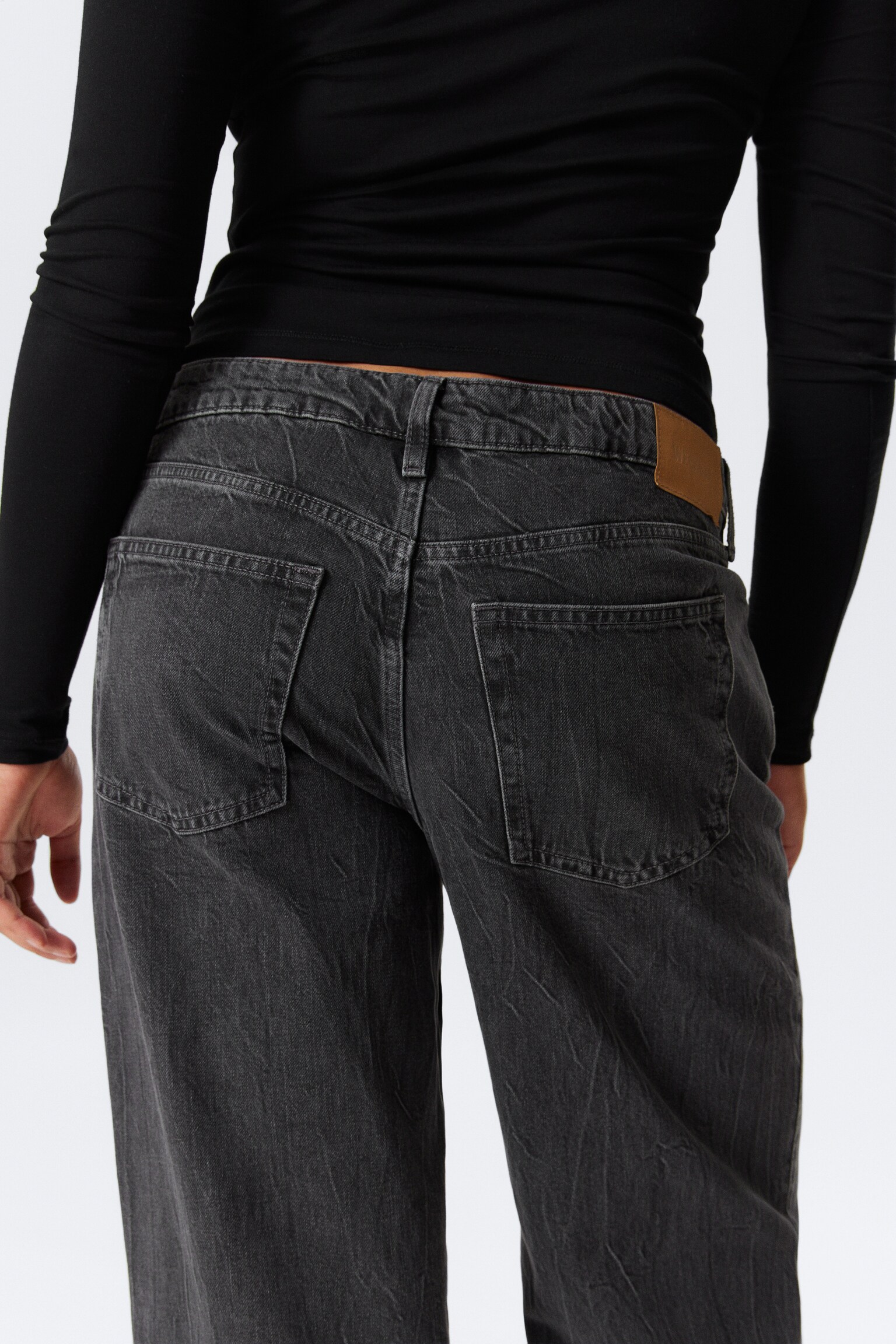 Ample Low Rise Loose Wide Leg Jeans - Risso Black - Black/Baltic Blue - Dark Blue/Gasoline Blue - Medium Blue/Ink Black - Black/Blue Stream - Medium Blue/Snow Blue - Light Blue/Blue One - Medium Blue/Deep Sea Blue - Dark Blue/Mine Grey - Dark Grey/Lip Blue - Light Blue/Lake Blue - Dark Blue/Ice Blue - Light Blue/Cyan Dust - Medium Blue/Mine Blue - Medium Blue - 4