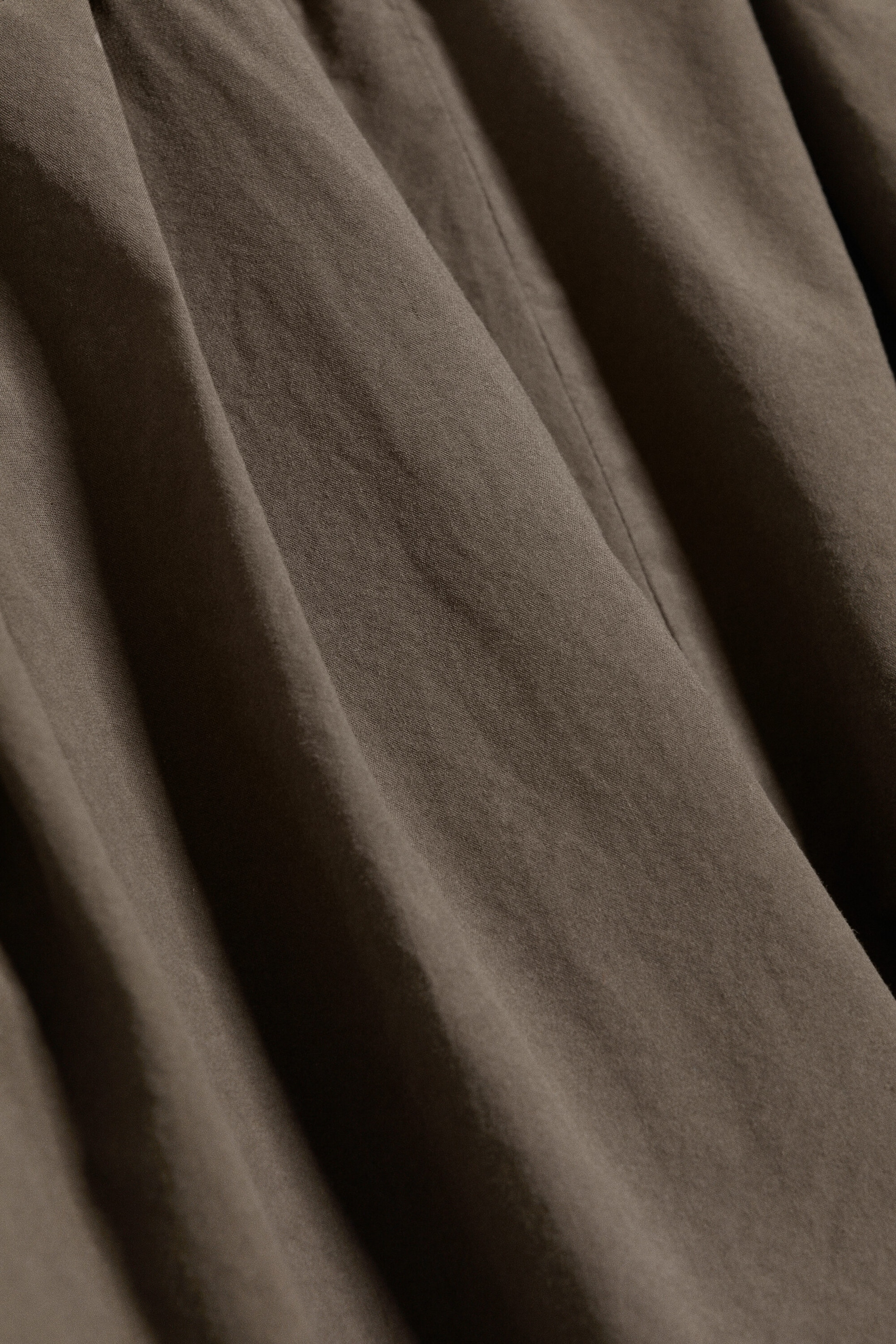 Dunkles Graubraun - Ballonhose aus Baumwolle - 5