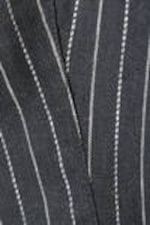 Dark Grey Stripe - Haltertop in linnenmix - 1