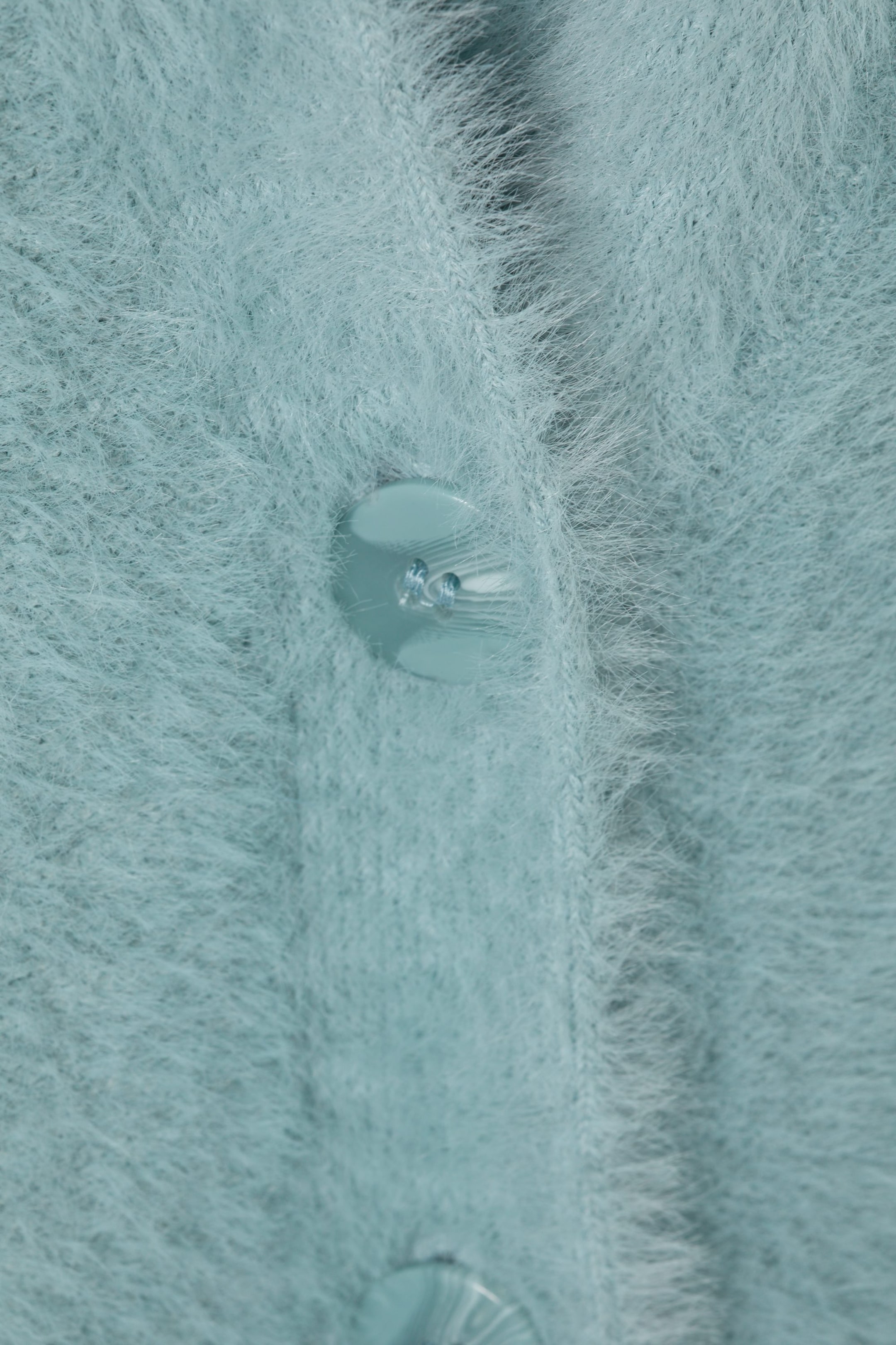Dusty lt turquoise - Ally Hairy Cardigan - 1