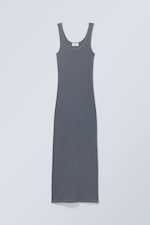 Basalt Grey - Open Neck Tank Dress - 0