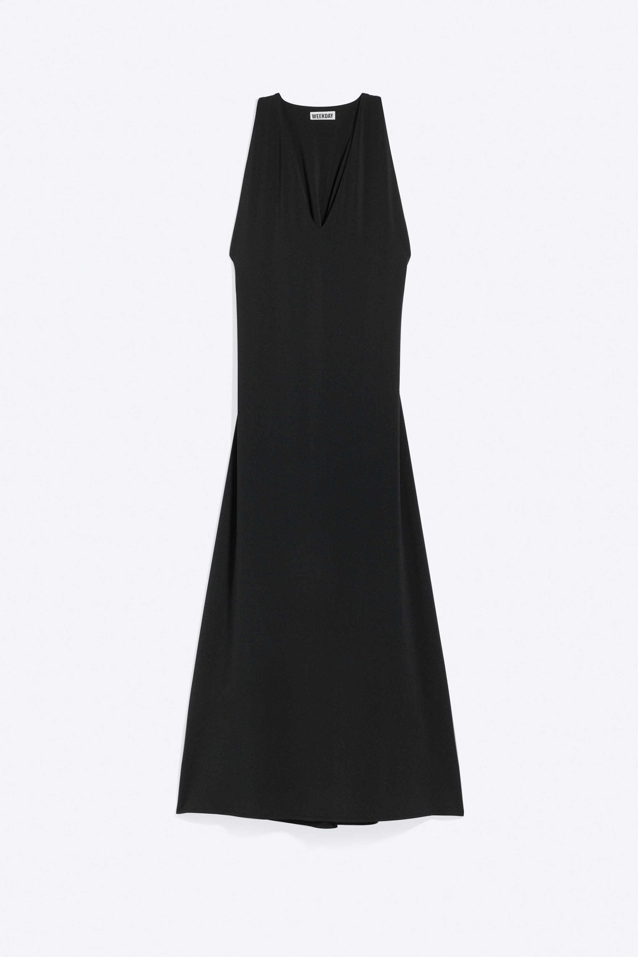 Black - Gathered Maxi Dress - 1