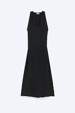 Black - Gathered Maxi Dress - 0
