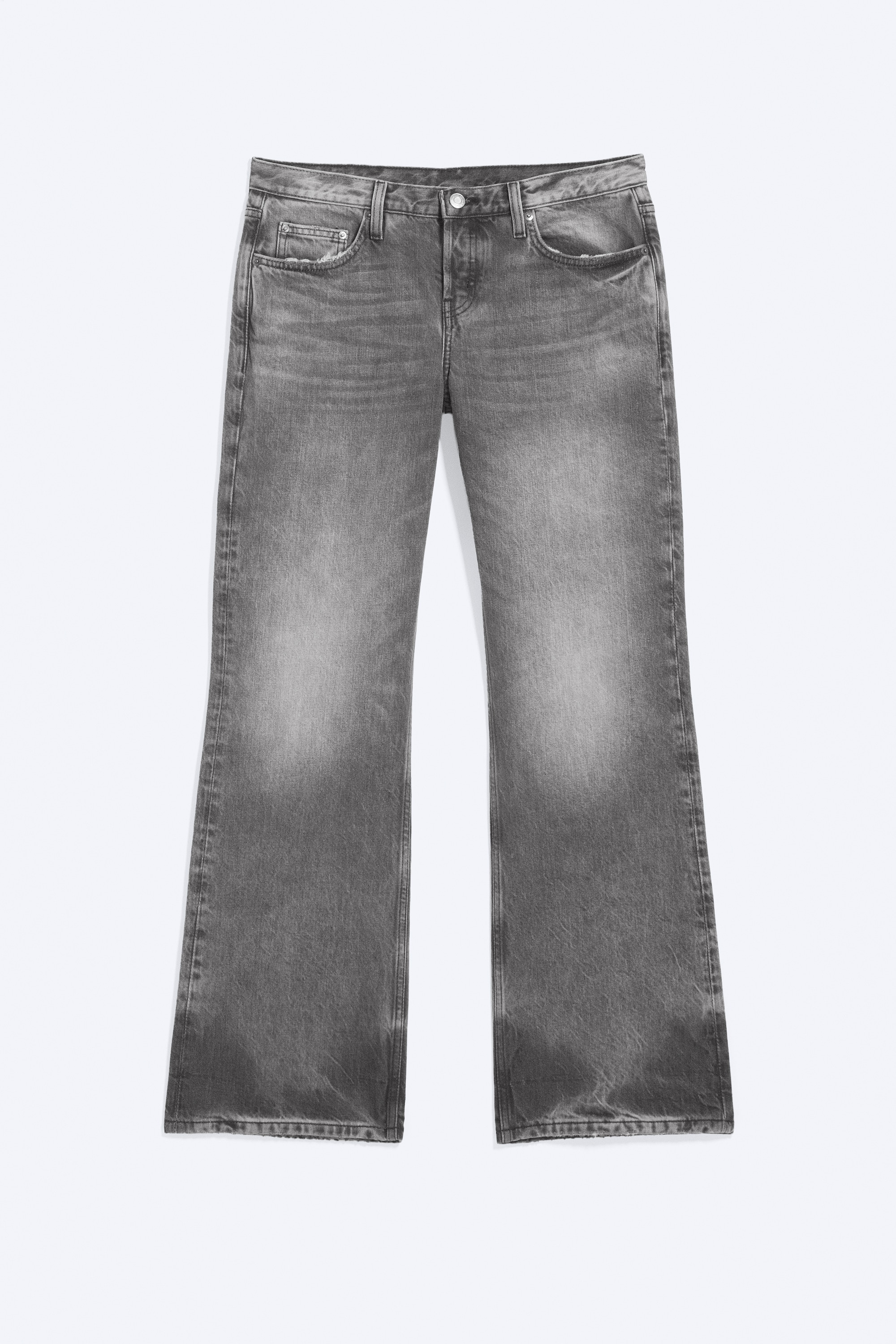 Aura Low Rise Relaxed Bootcut Jeans - Alien Black - Washed Black/Hunter Blue - Medium Blue