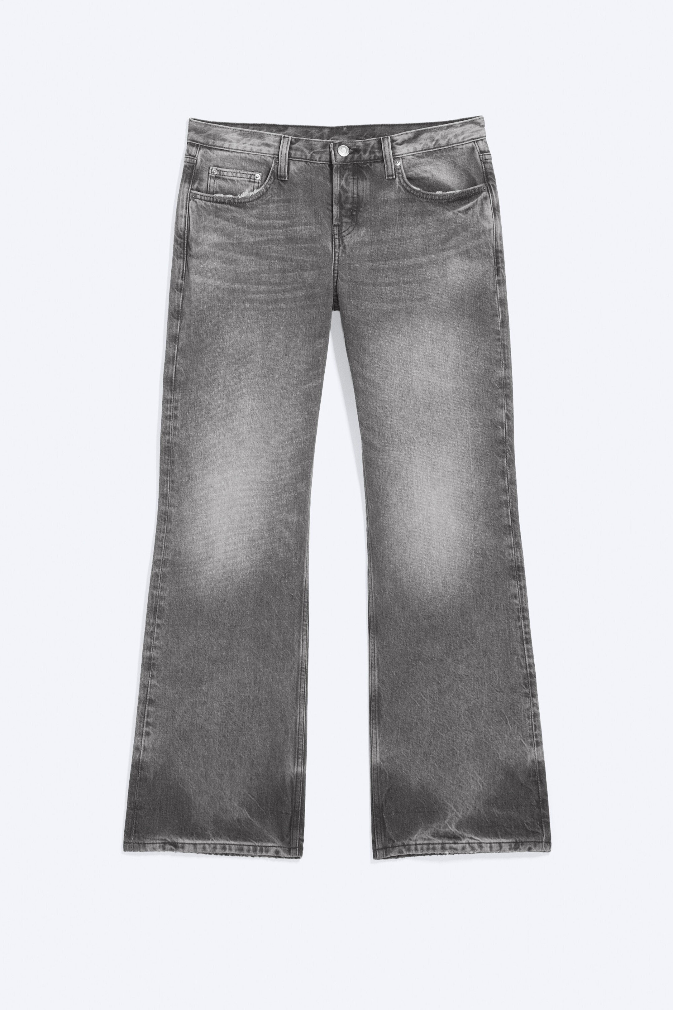 Alien Black - Washed Black - Aura Low Rise Relaxed Bootcut Jeans - 0