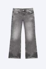 Alien Black - Washed Black - Aura Low Rise Relaxed Bootcut Jeans - 0