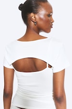 White - Layered Two-Piece Bolero Top - 3