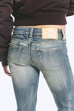 Dalton Blue - Mittelblau - BOOTY BEI LOW WAIST SKINNY BOOTCUT JEANS - 3