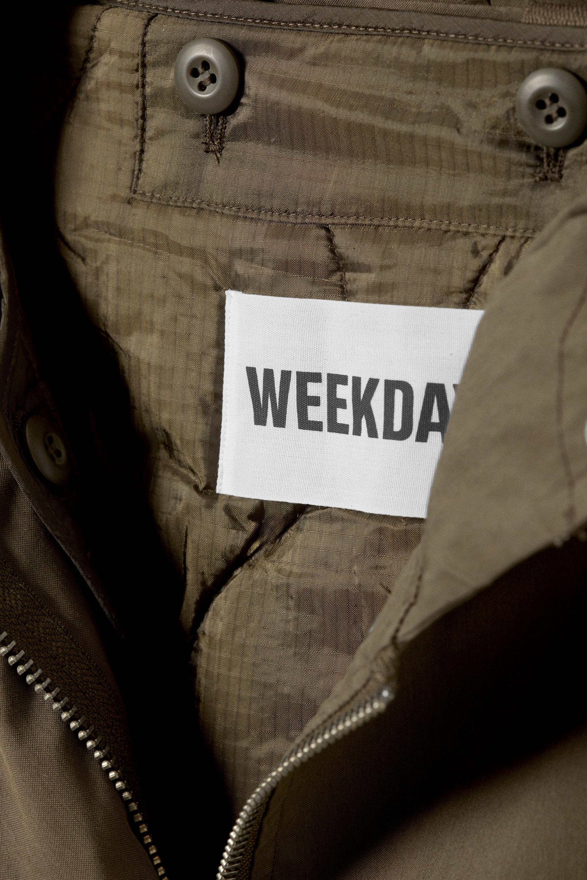 Khaki Brown - Oversized parka with detachable lining - 7