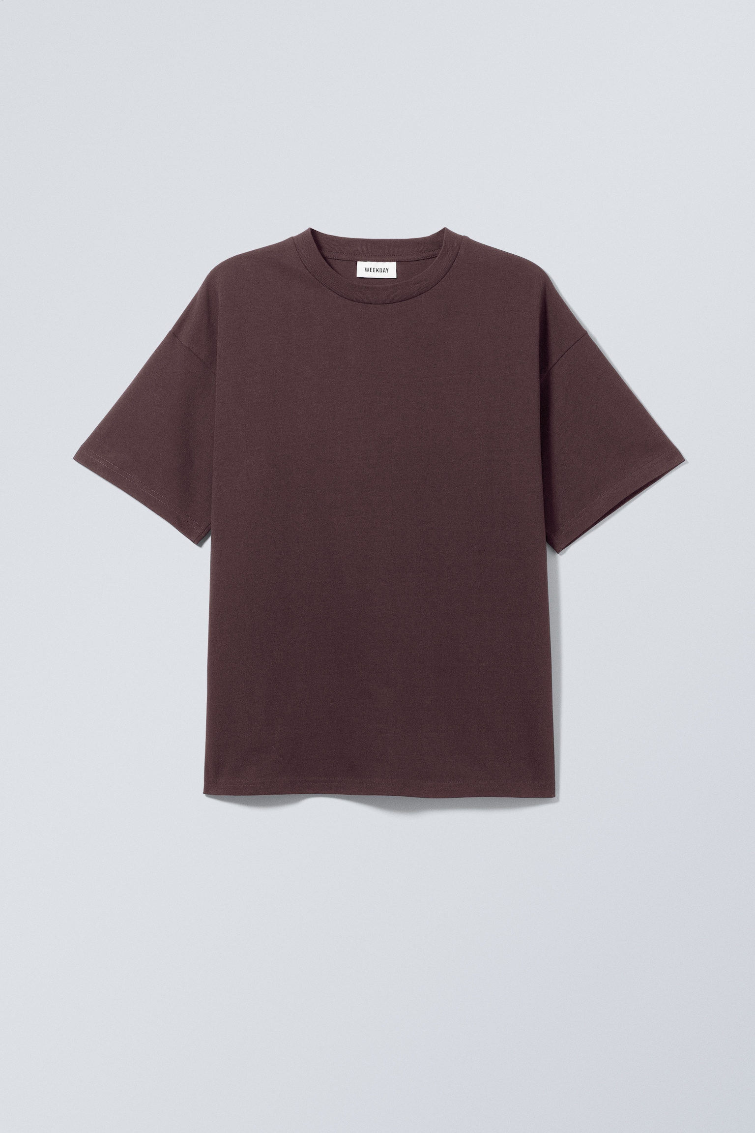 Loose Boxy T-shirt - Dark Purple/Zwart/Wit/Dark Navy Blue/Zachtgrijs/Light Grey/Lichtgrijs gemêleerd/Kakigroen/Donkerbruin - 1