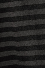 Black & Grey Stripes - JERSEY PULL-ON SHORTS - 4