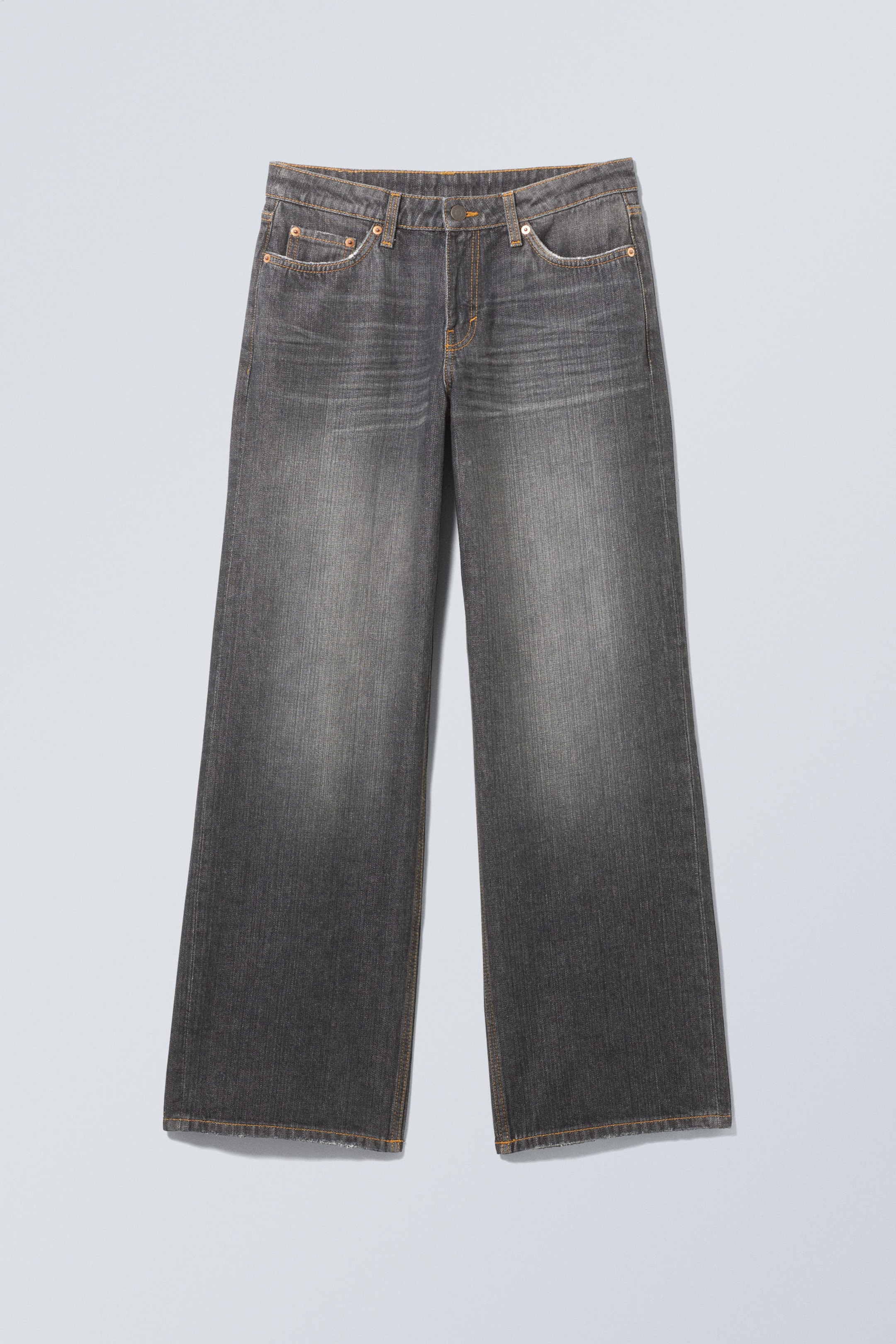 #303033 - Ample Low Rise Loose Wide Leg Jeans - 1
