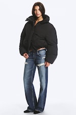 Black - Clean puffer jacket - 1