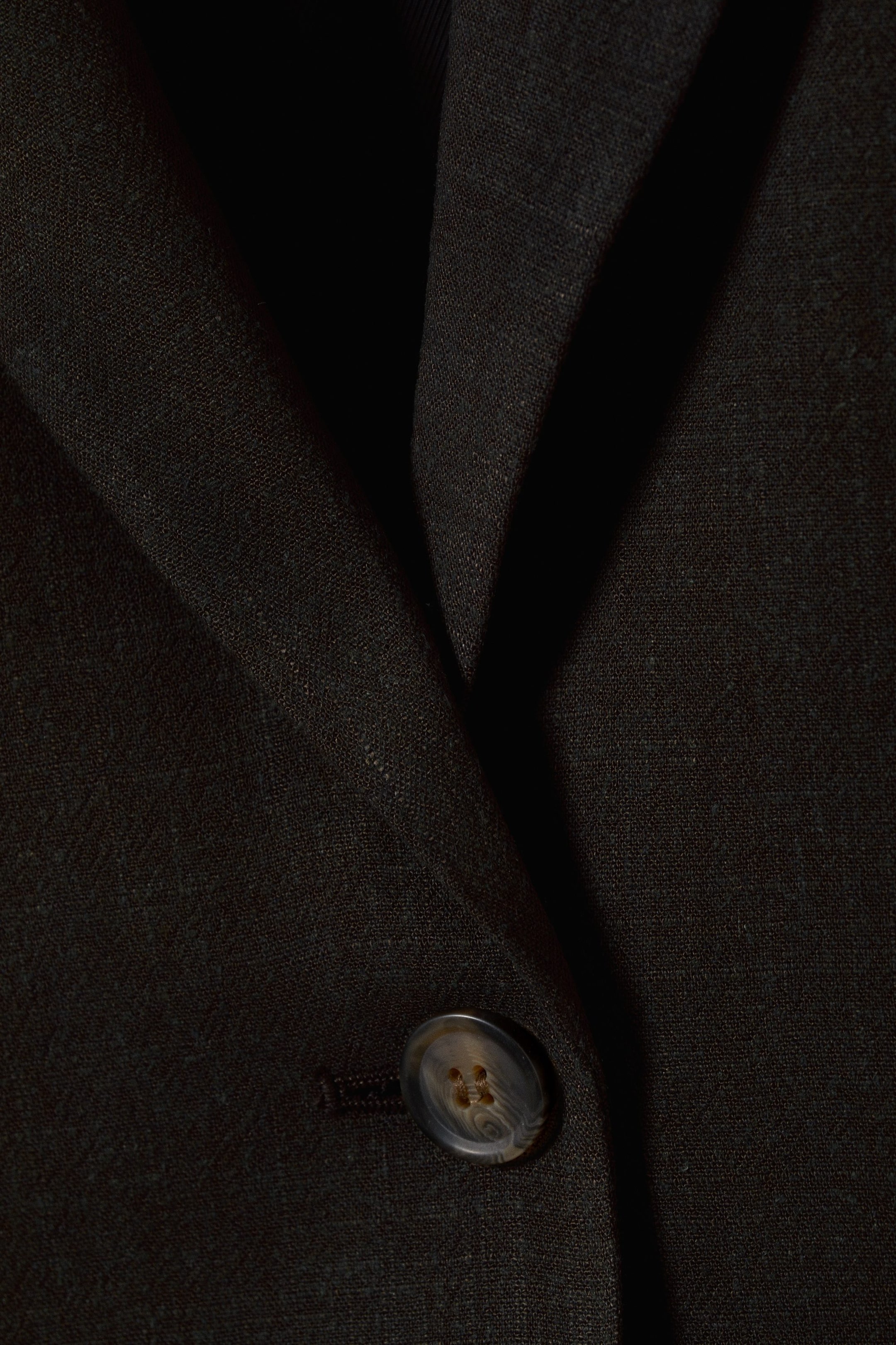 Brown - Isa Linen Mix Blazer - 2