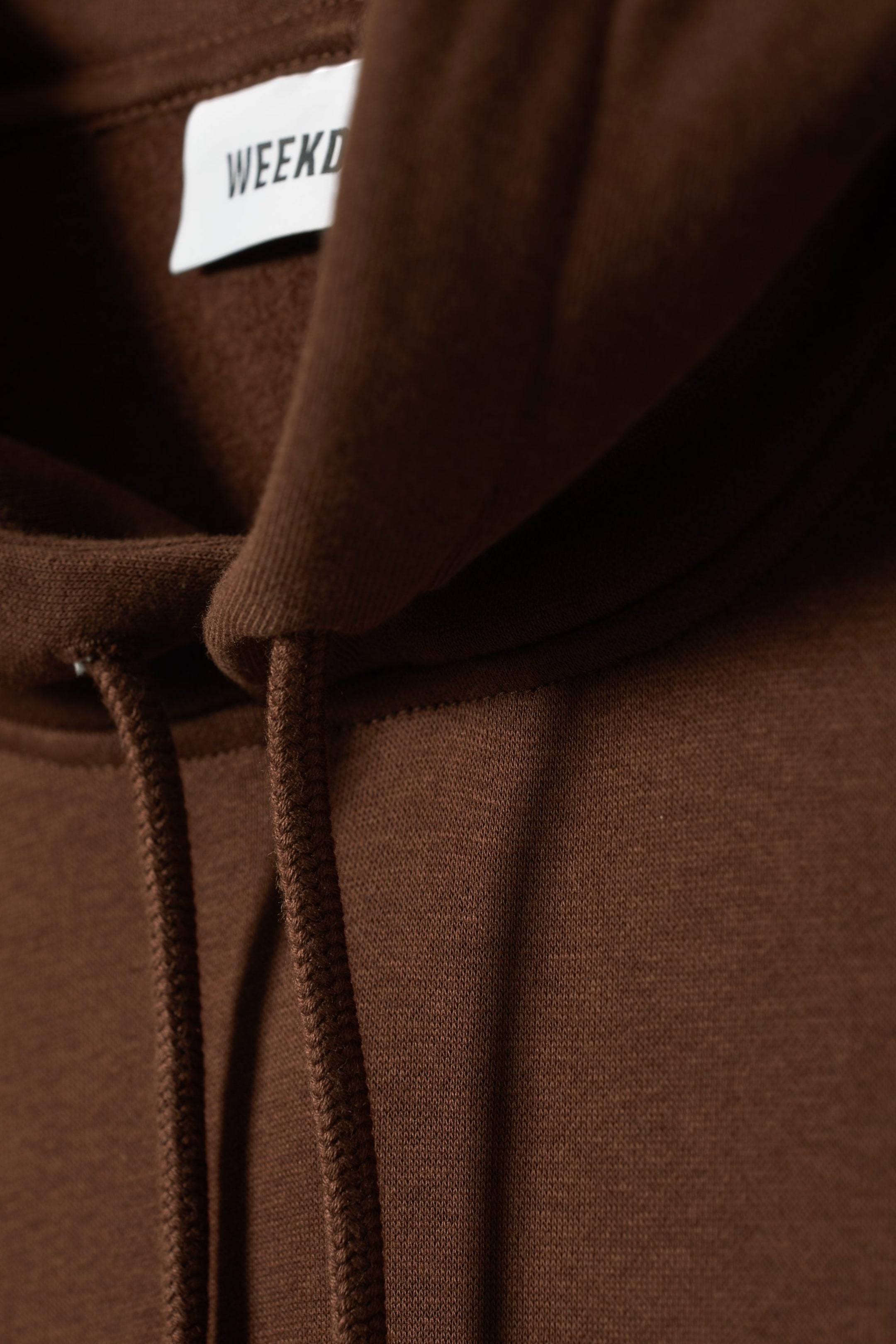 Brown - Oversized Midweight Hoodie - 1